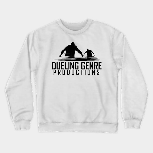 Dueling Genre Black Logo Crewneck Sweatshirt by Dueling Genre